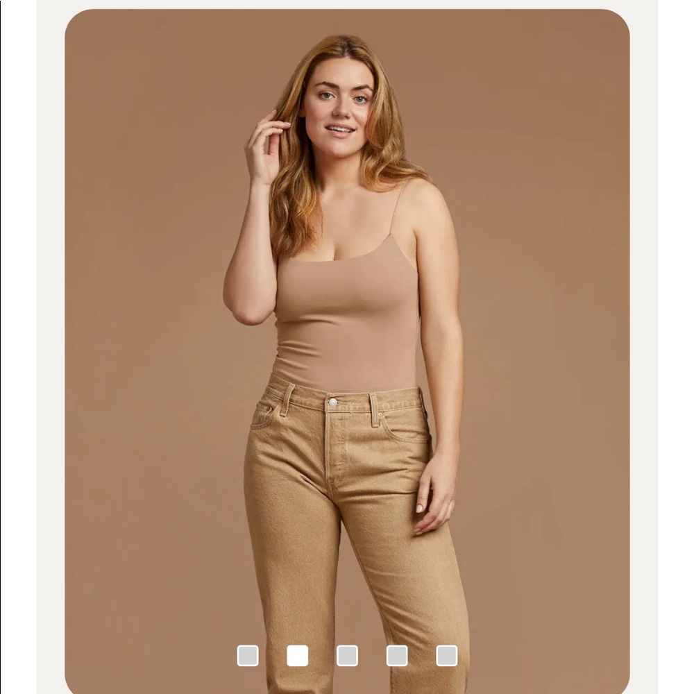 NUUDS cinnamon cami bodysuit
